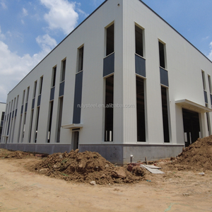 Edificio de almacén prefabricado de varios pisos con grúa y <span class=keywords><strong>elevador</strong></span> de carga para almacenamiento industrial y logística Marco de acero galvanizado - Product Image 1