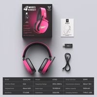 Casque de jeu sans fil ONIKUMA GT812, trois modes, RGB, stéréo, étanche, voix HD, pliable, pour ordinateur et téléphone portable