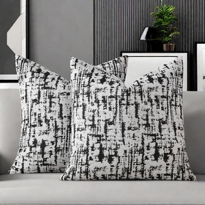 Venta caliente 2025 <span class=keywords><strong>fundas</strong></span> de cojines decorativos con <span class=keywords><strong>textura</strong></span> nórdica Jacquard Chenille rayas <span class=keywords><strong>fundas</strong></span> de almohada decorativas - Product Image 5