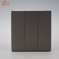 Interrupteurs muraux standard KLASS UK, prise universelle 13A avec panneau PC blanc/gris/noir/doré, 10A 16A 20A CE SASO