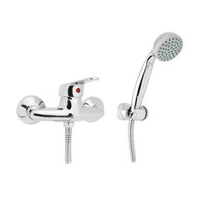 Mezclador de Ducha Termostático Ines Hydrall, Juego de Grifería de Cobre Pulido con Patrón de Lluvia para Apartamento, Acabado Cromado, Cabezal de Ducha con Rociado Suave - Product Image 1