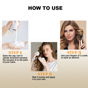 Mousse de <span class=keywords><strong>pelo</strong></span> <span class=keywords><strong>rizado</strong></span> <span class=keywords><strong>profesional</strong></span> Jotigo, <span class=keywords><strong>espuma</strong></span> para rizos que define la calidad del salón de mousse de <span class=keywords><strong>pelo</strong></span> - Product Image 6