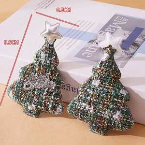 إكسسوارات زينة عيد الميلاد للأطفال بتصميم كرتوني وحروف وندف ثلج للتعليق على الملابس والشعر - Product Image 4