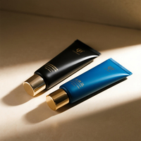 Tube souple en plastique personnalisé pour crème mains, visage et corps, finition brillante ou mate, contenances 15ml, 20ml, 30ml