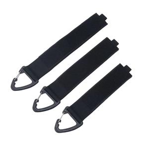 Nylon Webbing Strap With D Ring <b>Hook</b> <b>Black</b> <b>S</b> M L Size For Organizing Heavy Objects Ratchet Tie Down Straps - Product Image 4