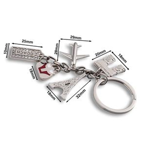 Creative Design Wholesale Factory Custom Logo High Quality Silver <b>Personalized</b> <b>Keychain</b> - Product Image 3