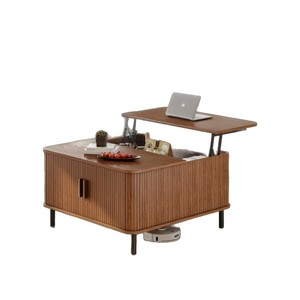 Modern minimalist wooden floor <b>table</b>, cross-border home living room storage <b>table</b>, height adjustable, customizable. - Product Image 5
