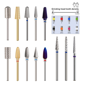 3/32'' Under Nail Cleaner <strong>Bit</strong> Uncoated Manicure Tools High Quality Nail Bur Durable Tungsten Carbide Nail Drill <strong>Bits</strong> - Product Image 1