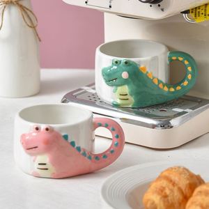 Tasse en céramique motif petit crocodile mignon, idéale pour les fêtes et les cadeaux – Offre spéciale - Product Image 4