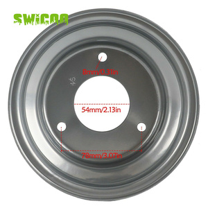Llanta de rueda de <span class=keywords><strong>6</strong></span> <span class=keywords><strong>pulgadas</strong></span> 3 agujeros compatible con ATV Go Kart <span class=keywords><strong>Mini</strong></span> Bike Lawn Tire 145/70-<span class=keywords><strong>6</strong></span> (Plata) - Product Image 3
