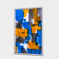Boîte à lumière rectangulaire en cristal AF17 pour photographie avec publicité double face et couleur personnalisée
