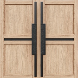 Poignée de <span class=keywords><strong>porte</strong></span> coulissante en alliage d'aluminium de style chinois moderne, finition cuivre antique, longue poignée pour portes en verre trempé ou en <span class=keywords><strong>bois</strong></span> - Product Image 3