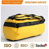Sac de voyage convertible robuste en bâche PVC, sac de sport étanche à ouverture large en U pour activités de plein air