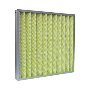 Pleated Medium Filter Industrial F5~F9 Panel Pleated Air Filter