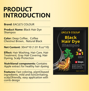 2025 Shampoo <span class=keywords><strong>per</strong></span> <span class=keywords><strong>capelli</strong></span> neri a base di erbe 30ml bustina di <span class=keywords><strong>ammoniaca</strong></span> gratis veloce colore dei <span class=keywords><strong>capelli</strong></span> neri Shampoo <span class=keywords><strong>per</strong></span> il salone professionale - Product Image 3