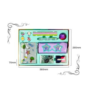 Suministros DE ARTE personalizados Kit escolar Caja de regalo Estuche de lápices necesario Cuaderno Sello Cinta decorativa Artículos de papelería para niños Oficina S - Product Image 3