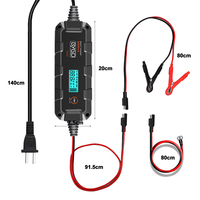 Chargeur de batterie de voiture intelligent BYGD F6000 6A 12V pour batteries lithium-ion et plomb-acide, charge en huit étapes, tension de charge 0V