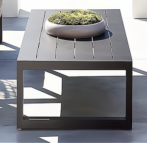 उच्च गुणवत्ता वाली लक्जरी एल्यूमीनियम आउटडोर सभी मौसम उद्यान फर्नीचर सोफे के बाहर वाटरप्रूफ कुशन के साथ - Product Image 4