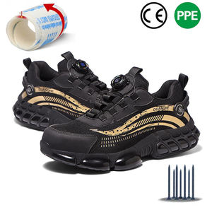 Лидер продаж: Промышленные защитные рабочие ботинки из синтетических материалов, модные, дышащие, легкие, летние, спортивные, со стальным носком - Product Image 1