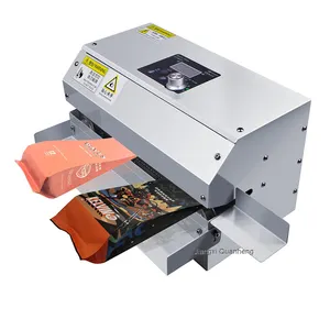 GLF- 100 Horizontal Continuous Plastic Bag Band Sealing Sealer Machine Stamp Coding