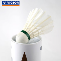 Volants de badminton VICTOR GOLD NO.3, 12 pièces, plumes de canard de qualité supérieure, vol stable, durable, pour l'entraînement