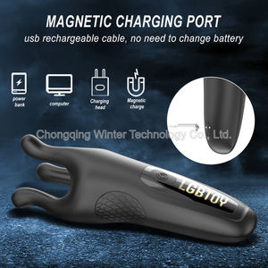 Nam masturbator Pusi đồ chơi glans huấn luyện viên 9 chế độ rung y tế Silicone IPX7 không thấm nước thiết kế di động cho sử dụng cá nhân - Product Image 2