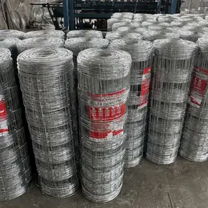 Customized 50m 100m Rolls Fixed Knot 6ft 8ft 10ft Farm Farming Galvanized Fixed Knot Livestock Field Fence