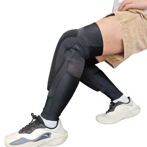 <span class=keywords><strong>Protège</strong></span>-tibias de football souple à compression sportive, <span class=keywords><strong>protège</strong></span>-tibias de <span class=keywords><strong>VTT</strong></span> avec coussin en nid d'abeille en éponge pour le football - Product Image 2