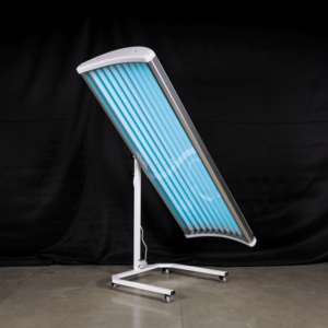 Máquina de Bronceado Solarium UVA UVB de Pie, Media Cápsula, Ajustable 360 Grados, Cama Solar de Cuerpo Completo para Salón de Belleza - Product Image 2