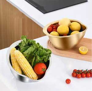 Panier de lavage pour légumes et riz, passoire en acier inoxydable, plateau, bac à laver, accessoires, panier d'égouttage pour la cuisine - Product Image 3