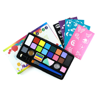 GP Festival Adulte Enfants DIY Art Maquillage Peinture Kit Multicolore Lavable Vegan Visage Corps Peinture Set pour Corps Peinture Fournitures