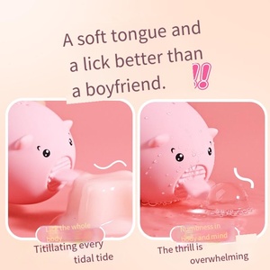 ของเล่นทางเพศสำหรับผู้ใหญ่รูปหมูน่ารักสำหรับผู้หญิง กระตุ้นด้วยลูกบอลสอดใส่ ลิ้นเลีย ปรับความถี่ได้ กันน้ำ IPX7 ชาร์จผ่าน USB - Product Image 3