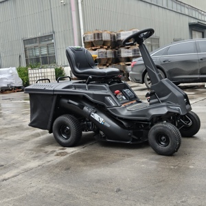 Tracteur à gazon autotracté authentique industriel et DIY, 4 temps, 4 roues motrices, à essence, avec bac de ramassage de 150 L - Product Image 1