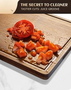 Tabla de Cortar de Madera Antideslizante con Utensilios de Cocina Multiusos para Cortar Carne, Verduras, Servir Queso y Aperitivos al por Mayor - Product Image 4