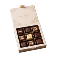 Offre Spéciale carton de luxe 4 pièces 7 pièces boîte d'emballage de truffe au chocolat avec séparateurs pour chocolat