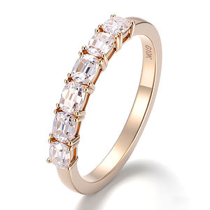 Classic DEF <b>Ring</b> Lab Grown Diamond Solid 18k 14k Yellow Goldfine <b>Rings</b> Custom Jewelry gift for Couple Wedding <b>Rings</b> Daily Wear - Product Image 1