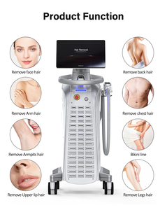 Machine d'épilation au laser à diode personnalisée 808 nm, utilisation commerciale, épilation permanente indolore pour le visage et le corps, appareil de beauté - Product Image 2