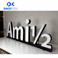 Enseignes lumineuses 3D LED élégantes DakeSign pour salons professionnels – Conception gratuite, couleurs personnalisables, étanches IPX6, panneau décoratif