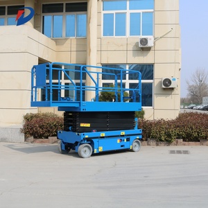 Plate-forme électrique industrielle 6/7/8/10/11/12/13/14/16m Plate-forme élévatrice à ciseaux pour fauteuil <span class=keywords><strong>roulant</strong></span> aérien Plate-forme de travail pour divers terrains - Product Image 3