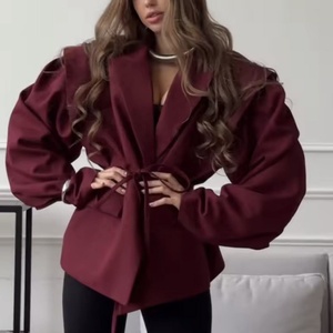 New Arrival High Quality Eco-Friendly <b>Quilted</b> Loose Jacket Wholesale Street Casual Flocking Drop Shoulder Button Ootd Oversized - Product Image 1