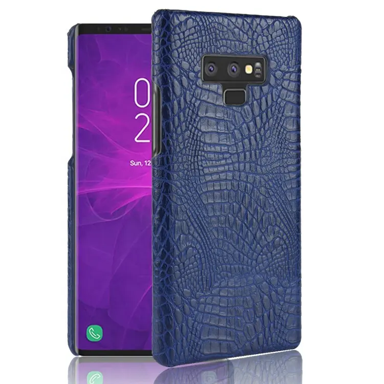 Saiboro PC Buaya Anti Shock untuk Samsung Catatan 9 Case untuk Samsung Galaxy Note9 Biru