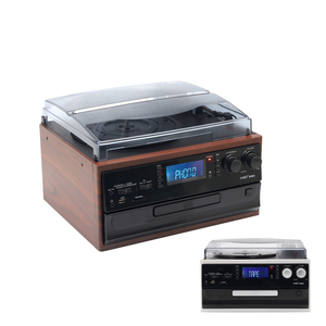 Giradischi Retrò con USB, SD, <span class=keywords><strong>Radio</strong></span> AM/FM, Lettore CD e Altoparlanti - Prezzo di Fabbrica - Product Image 1