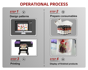 Impresora UV DTF de rollo a rollo para etiquetas metálicas, pegatinas, botellas, tazas, fundas de teléfono, película AB de 60 cm I1600 - Product Image 3