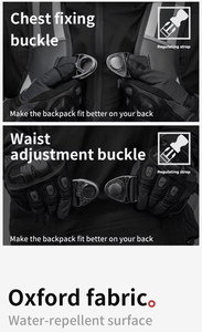 Mochila Impermeable de PVC con Cierre Enrollable de <span class=keywords><strong>21L</strong></span>, con Bolsa de Agua de 2L y Porta Botella para Motociclismo - Product Image 4