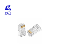 Prix usine chine usine haute qualité Passthrough RJ45 connecteur prise meilleure Mini prise Cat6 Cat5 Rg45 métal 8 broches