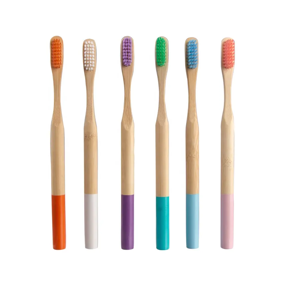 Wholesale Cheap Bamboo Toothbrushes Deep Cleaning Super Soft Biodegradable Eco-friendly Colorful Bamboo Toothbrush