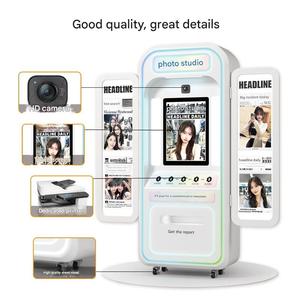 Kiosque autoportant de photomaton libre-service avec le lecteur intégré de carte de crédit pour des sessions payantes sans surveillance - Product Image 5