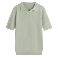 Camiseta de Manga Corta para Hombre, Cuello en V, Tejido Fino de Verano, Estampado Informal, Spandex/Poliéster, 250 Gramos, Secado Rápido, Transpirable