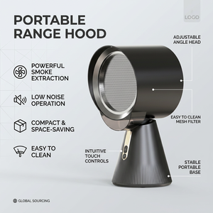 Campana Extractora <span class=keywords><strong>de</strong></span> Humo y Aceite para <span class=keywords><strong>Cocina</strong></span>, Mini, Portátil, Eficiente Energéticamente, para Espacios Pequeños, en Casa, Hotel, Exteriores y Autocaravanas - Product Image 5