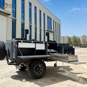 Tente de remorque de camping-car <span class=keywords><strong>pliante</strong></span> avec toilette <span class=keywords><strong>moto</strong></span> Camping <span class=keywords><strong>caravane</strong></span> pli arrière double coque rigide hors route - Product Image 2